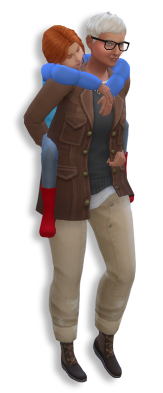 Poses i The Sims 4 - Bria Hurst og jeg