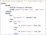 HTML kode